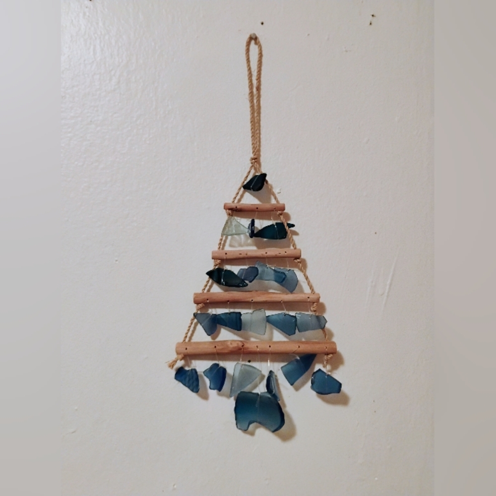 Handmade Sea Glass Tree Wall Hanging